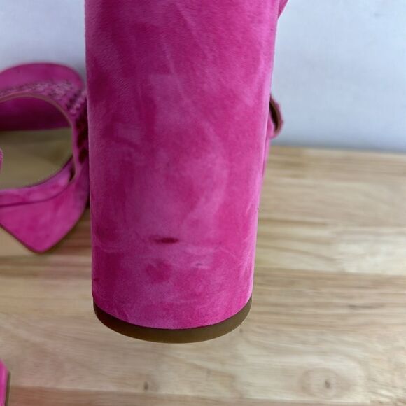 Michael Kors Tara Gem Platform Sandels- Pink- Size 9.5 M- NWOB - Picture 5 of 10